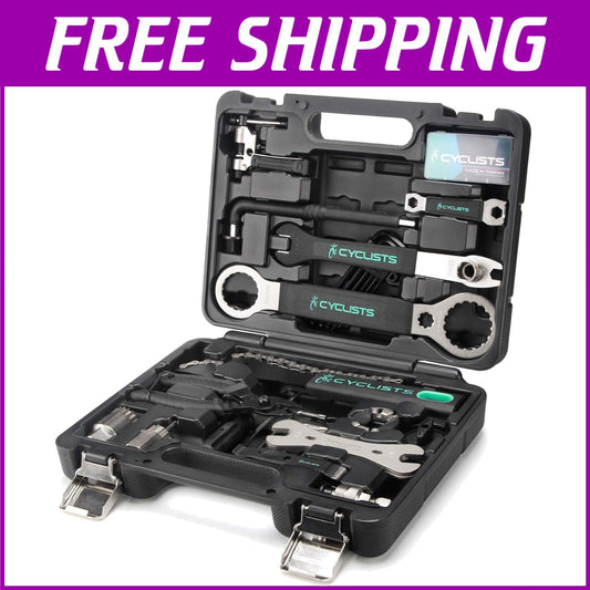 Durable 23-Piece Bicycle Tool Kit - Essential for Home or On-the-Road Repairs