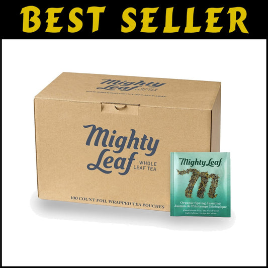 Intoxicating Organic Spring Jasmine Green Tea - 100 Silk Foil Bags Inside