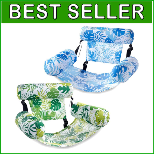Adjustable Floating Lounge Chairs for Adults - Heavy-Duty Pool & Beach Float