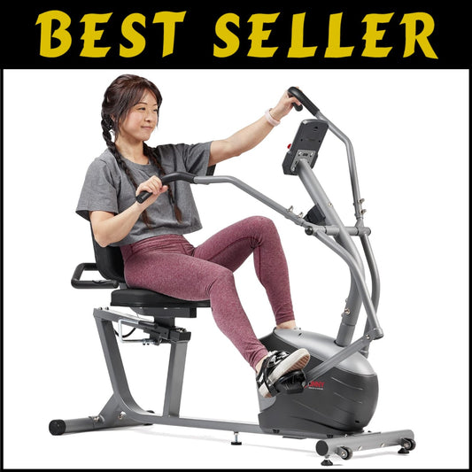 Full-Body Recumbent Bike for Seniors with Magnetic Resistance & Digital Monitor