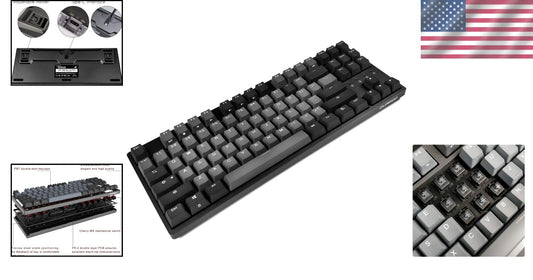 Taurus TKL 87-Key Mechanical Gaming Keyboard - PBT Keycaps, USB-C, Space Grey