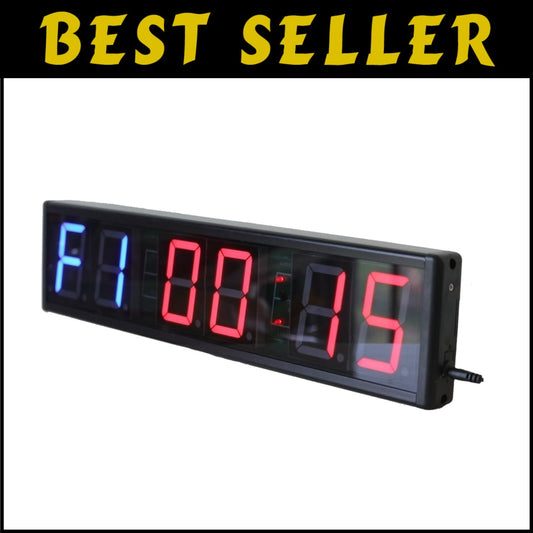 Customizable 20x4.7in Interval Timer with Remote - Perfect for All Trainings