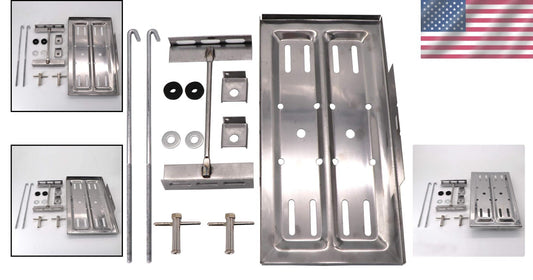 7.5" x 13.25" Universal Tray Holder & Fastener Kit - Corrosion Resistant Design