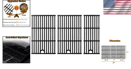 Durable Replacement Grill Grates for Charbroil Performance 5 Burner Models