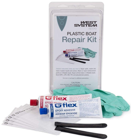 Durable Inflatable & Plastic Boat Repair Kit with Illustrated Instructions