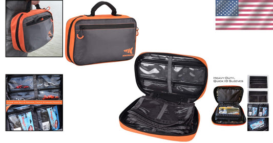Compact Transparent Tackle Bag with Customizable Storage for Fishing Adventures