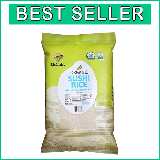 12 Pounds of Organic California Sushi Rice - USDA/CCOF Certified and Gluten-Free