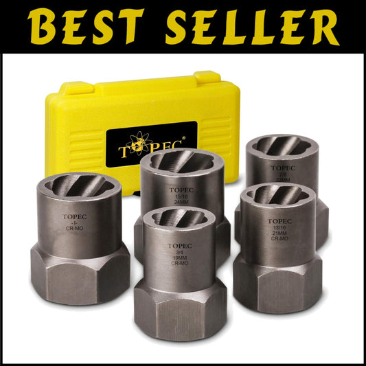 1/2 Inch Drive Impact Extractor Set - Efficient Tool for Damaged Nuts & Bolts