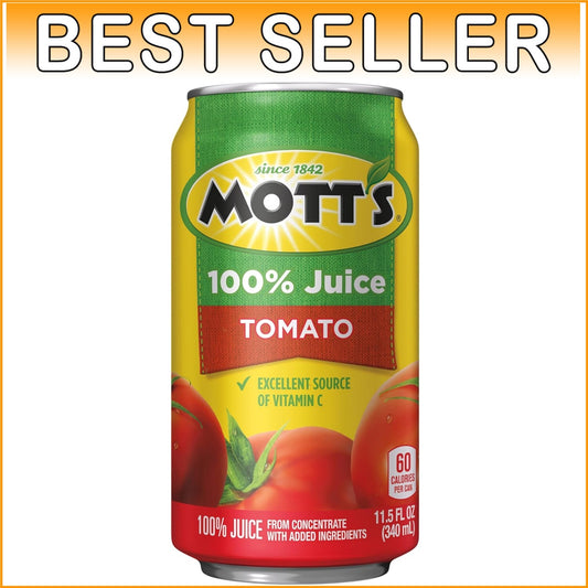 Bulk 100% Tomato Juice - 11.5 Oz Cans, 24 Pack, Rich Flavor for Cooking