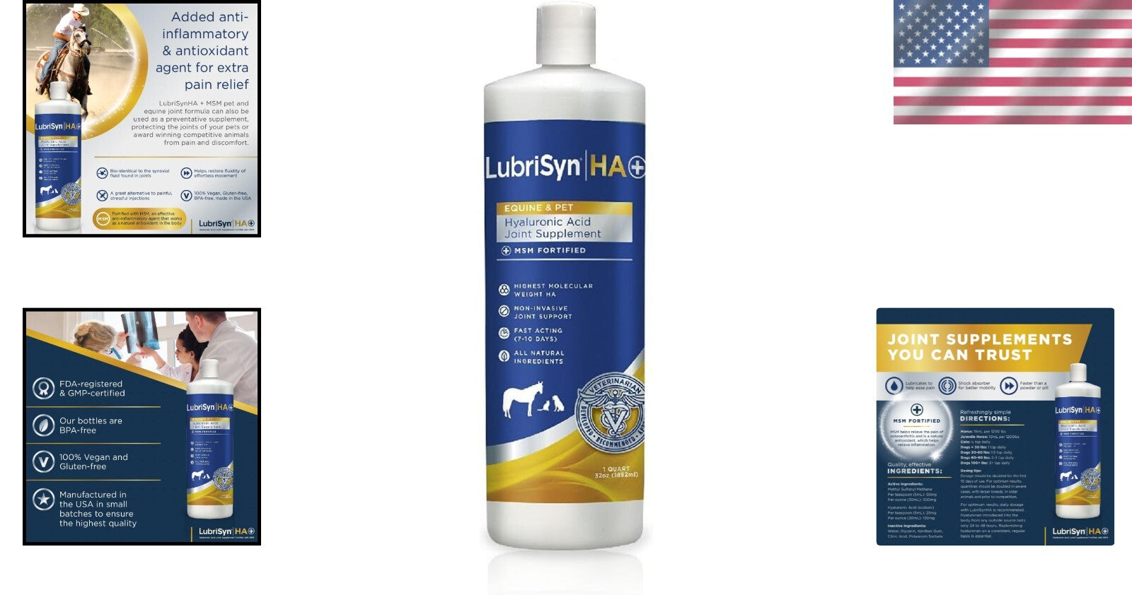 Liquid Joint Supplement with MSM for Active Pets - 32oz Fast Absorption
