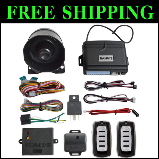 Advanced Car Security System - Keyless Entry Alarm with Engine Cut-Off Relay