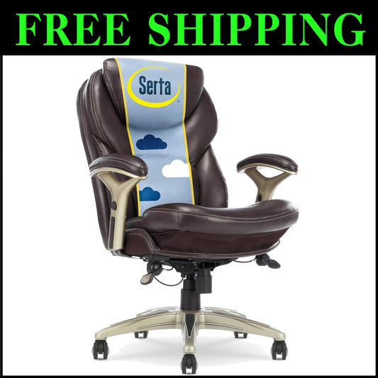 Premium Chestnut Brown Executive Office Chair with Ergonomic Support and Style