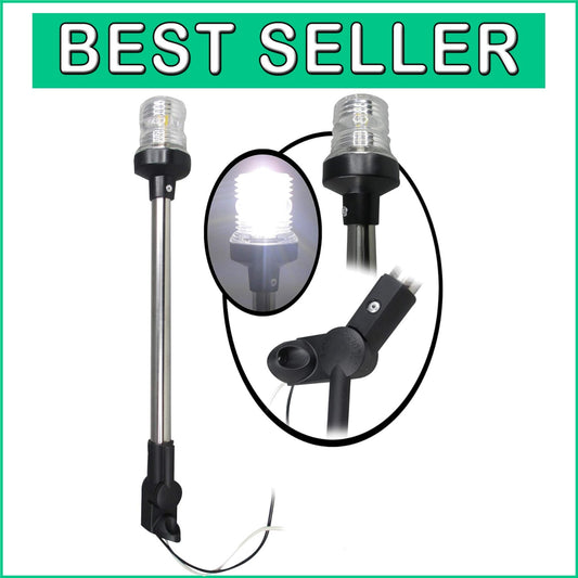 Durable LED Anchor Light with Waterproof Housing - USCG Approved 3NM Visibility
