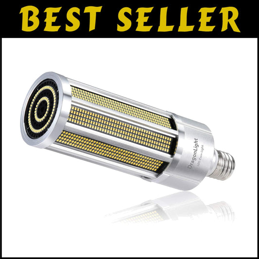 240W Commercial Grade E39 Corn LED Bulb - 32,400 Lumens, Energy Efficient