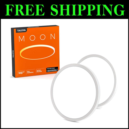 2 Pack Flush Mount LED Ceiling Lights 15.8" - 240W Equivalent with 3-Tone CCT