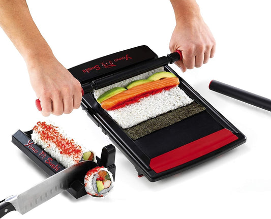 All-in-One Sushi Kit with Non-Stick Mat & Complete Instructions for Easy Rolls