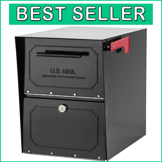 Durable Post Mount Mailbox with Enhanced Security and Oversized Storage