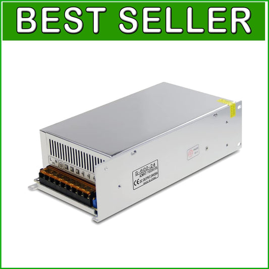 Efficient 24V 25A Adapter with Built-in Cooling Fan - LED & Electronics Power