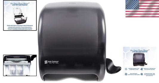 Durable Plastic Paper Towel Dispenser for Kitchens and Bathrooms - Wall Mounted