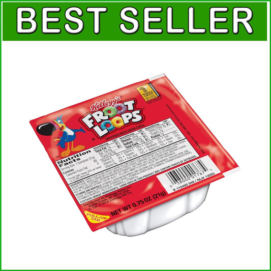 On-the-Go Breakfast Cereal Cups - 96 Count of Fruity Flavored Convenience