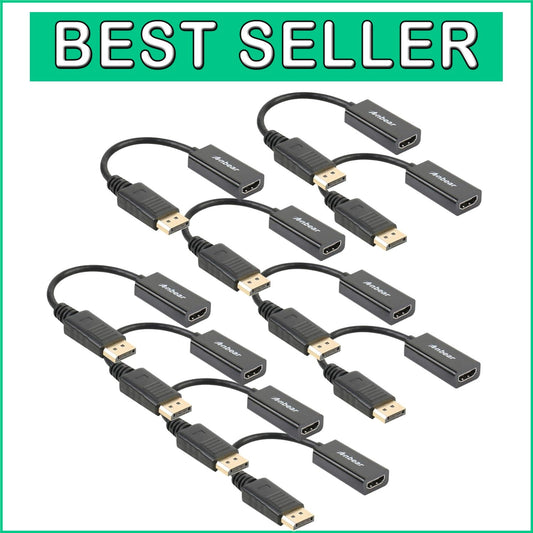 Portable Dual HD DisplayPort to HDMI Cable - Ideal for Laptops and Monitors