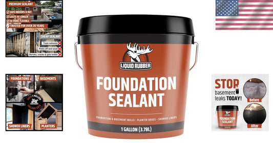 Basement Waterproofing Sealant - Flexible Crack Filler & Indoor/Outdoor Coating