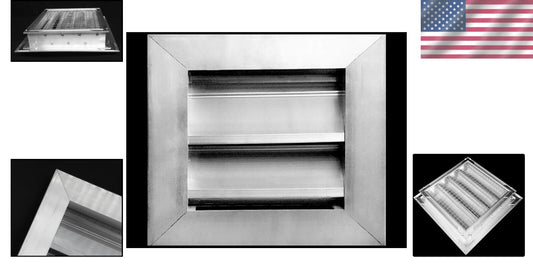 Elegant 6" x 6" Aluminum External Gable Louver Vent - Weather & Pest Resistant