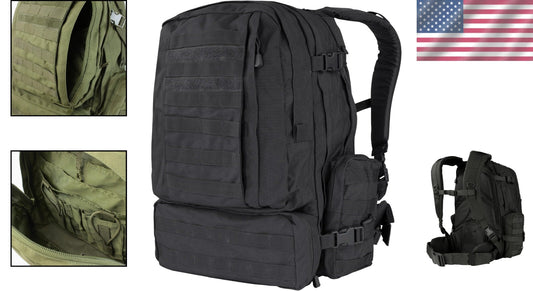 Durable 50L Tactical Assault Pack - Hydration-Compatible with Comfort Features