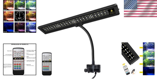 Energy-Efficient Aquarium LED Light with 24-Hour Sunlight Cycle - 20.4 Inch