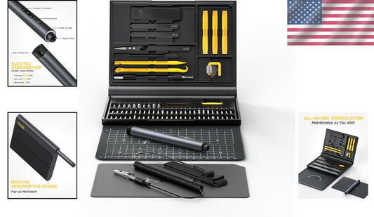 Electric Precision Screwdriver Kit with 64 Magnetic Bits - Ultimate Repair Tool