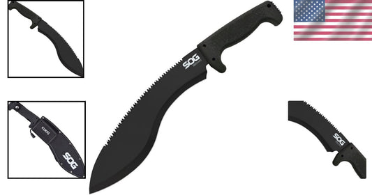 Ergonomic 13-Inch Kukri Machete with Saw and Durable Nylon Sheath - FARI Series