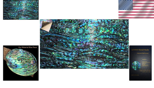 Transparent Abalone Shell Sheets - Perfect for Instruments, Furniture & More