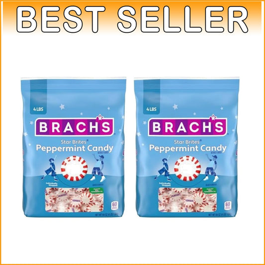 Bulk Brach's Star Brites Peppermint Candy - 4 lbs of Classic Minty Goodness