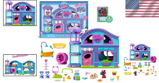 LPS Gen 7 Playset with 2 Pets & 20 Accessories - Ultimate Kidult Toy for Ages 4+