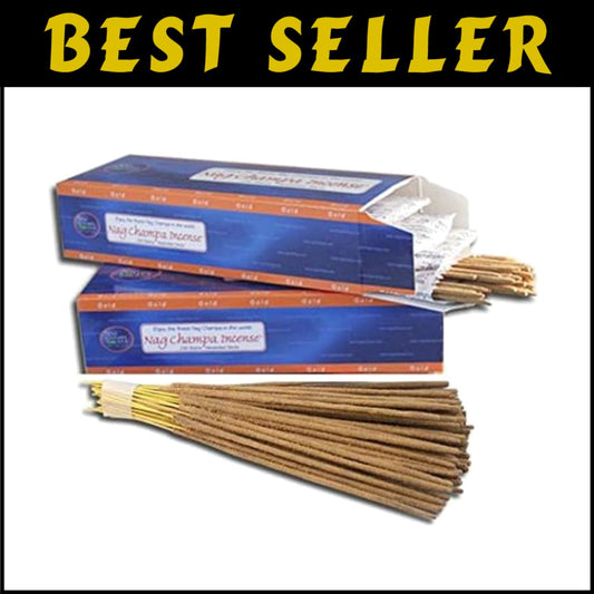 Nag Champa Gold Incense Sticks - 500 Handcrafted Sticks for Spiritual Practices