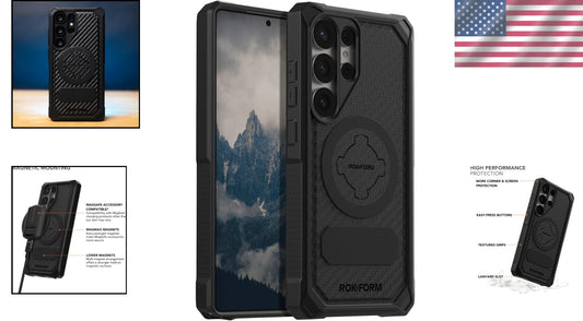 Rugged Galaxy S25 Ultra Case with Magnetic Twist Lock & Military Drop Protection