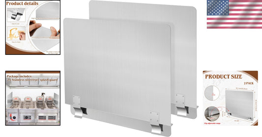 Foldable 3-Panel Oil Splash Guard for Effortless Kitchen Cleanup - 20.5” Width