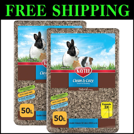 Odor Control Eco-Friendly Bedding for Small Animals - 100 Liters of Comfort