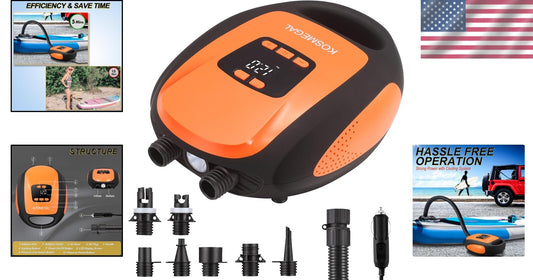 LED Display 20PSI SUP Inflator - Electric Pump for Kayaks, Paddleboards & More