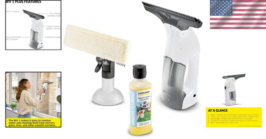 Effortless 10" Window Vacuum Squeegee - Complete Cleaning System Included
