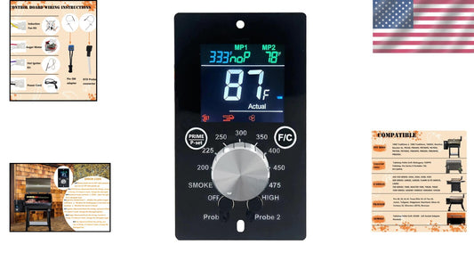 Advanced Universal Grill PID Control Board: Precision Control and Smoke Options