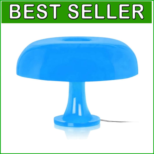 Blue Mushroom Lamp - Perfect for Aesthetic Bedrooms & Retro Living Rooms