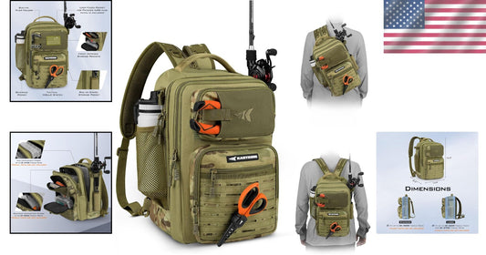 Adventure-Ready Tactical Fishing Sling Pack - Comfortable for Hikers & Anglers