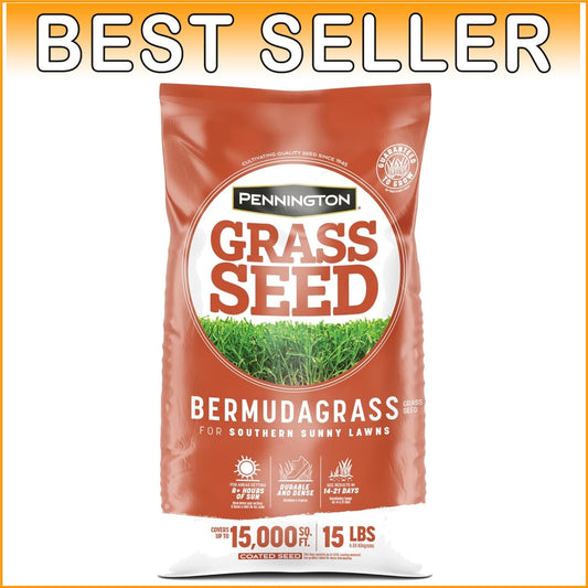 15 lb Premium Bermudagrass Grass Seed - Thrives in Full Sun & Low Mowing Needs
