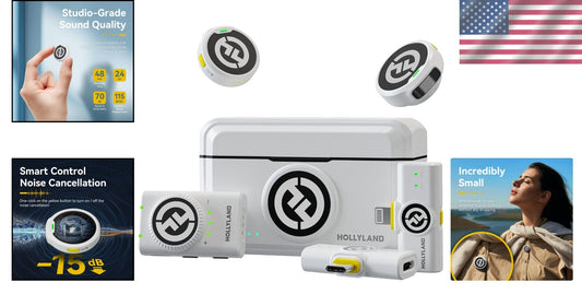 Lark M2 Wireless Lavalier Microphone - Instant Pairing, Omnidirectional Audio