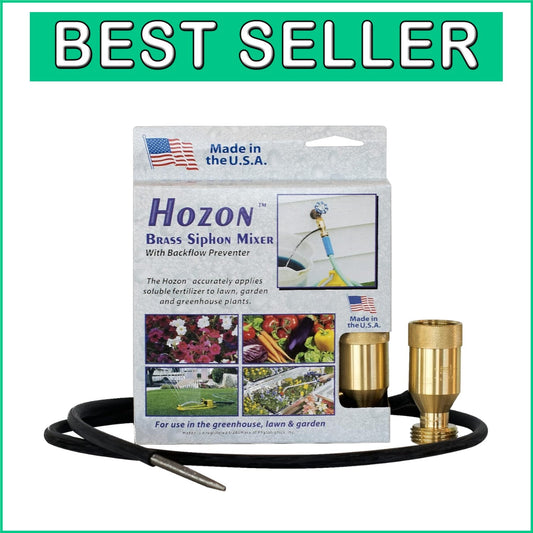 Brass Siphon Mixer for Garden Hose - Efficient Fertilizer Injector, 1:16 Ratio