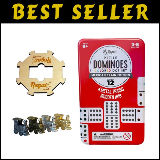 Family Game Night Essential: Double 12 Mexican Train Dominoes – Educational Fun!