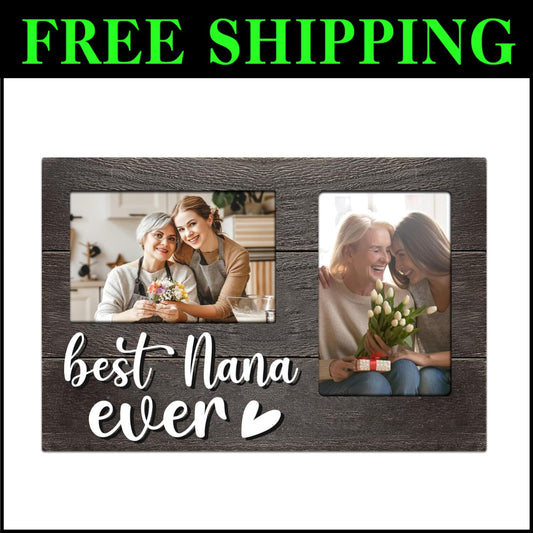Elegant 3D Photo Frame for Nana - Holds Two Pictures, Perfect Gift for Occasions