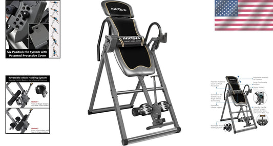 300 lb Capacity Inversion Table with Adjustable Headrest & True Balance System