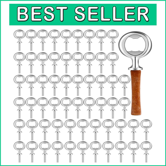 Durable Stainless Steel Blank Bottle Opener Set - Perfect for Weddings & DIY